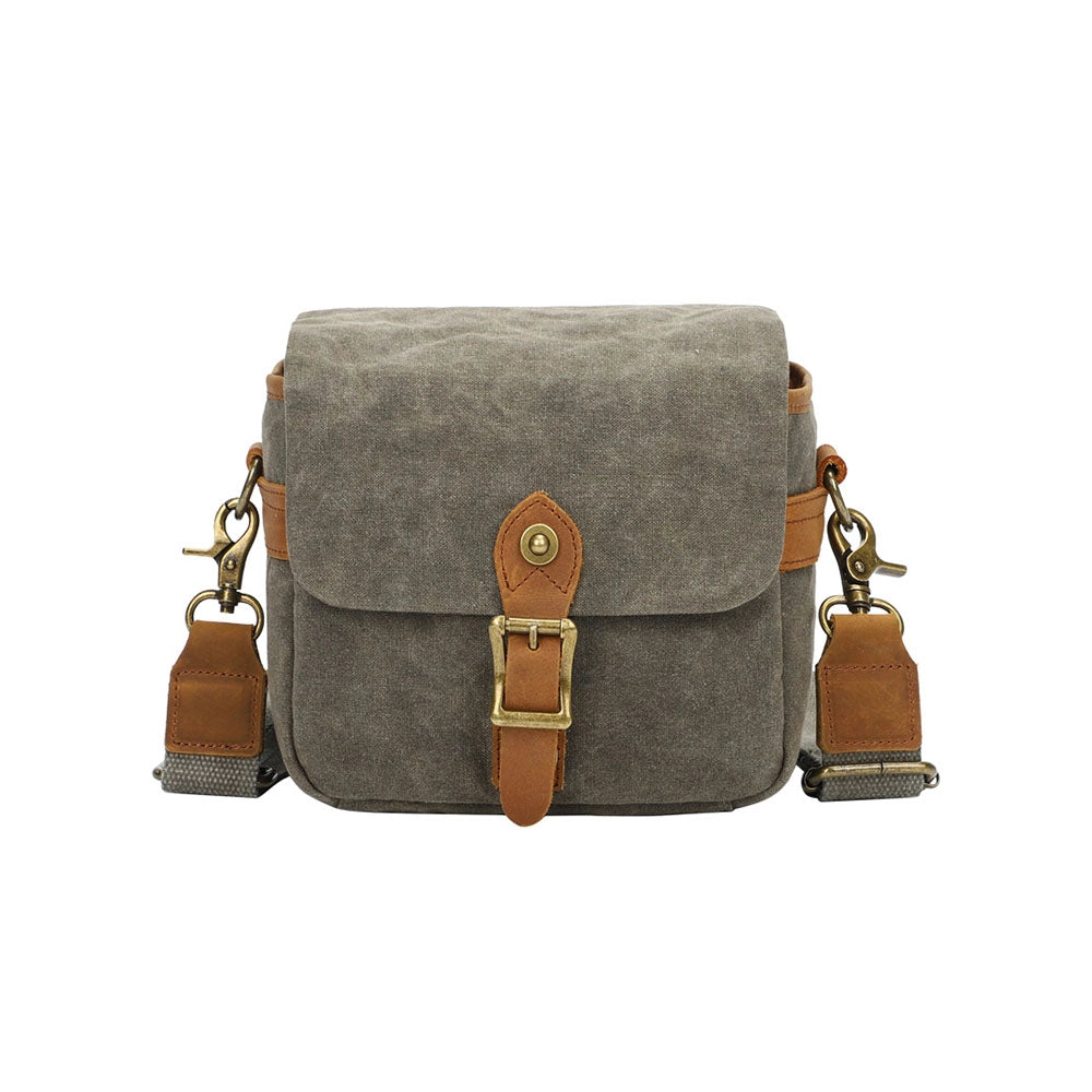 Compact Waxed Canvas DSLR & Mirrorless Crossbody Bag