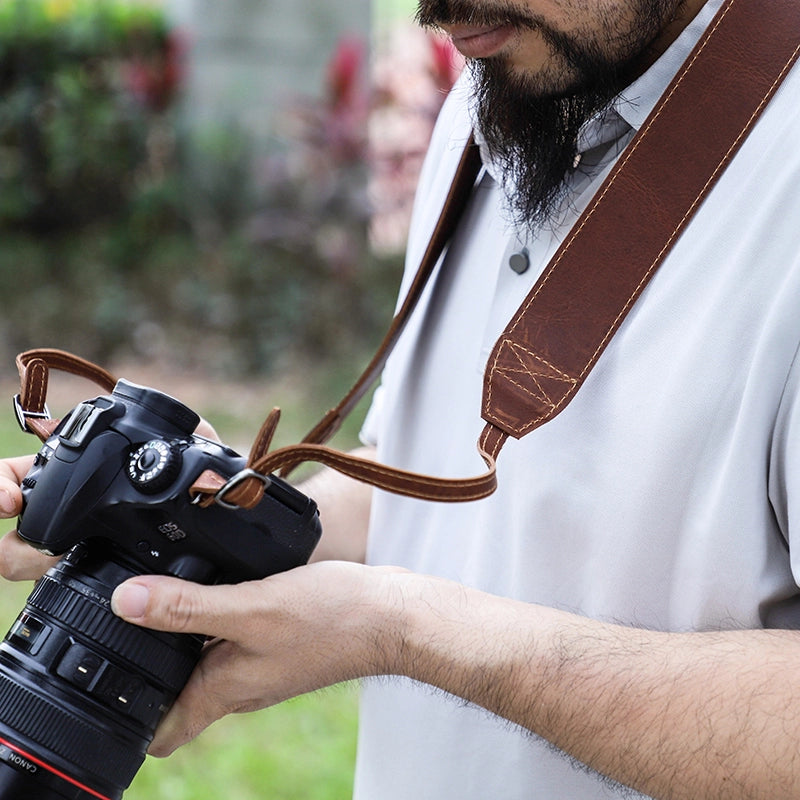 Leather Camera Strap - Free Monogram
