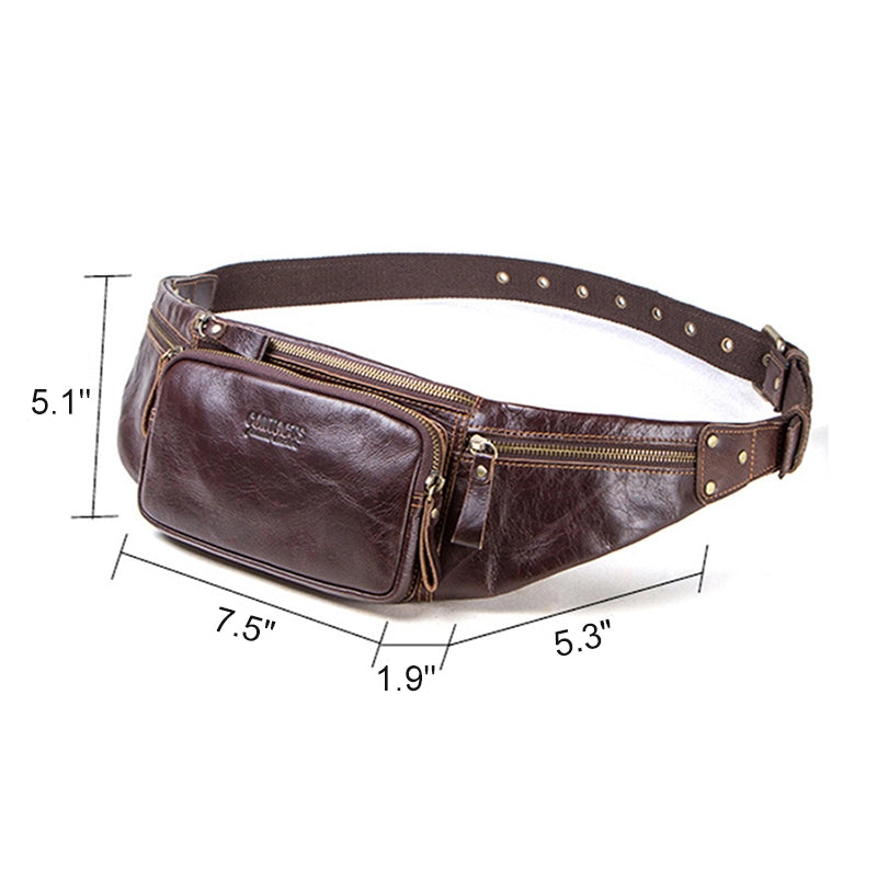 Men's Leather Bum Bag