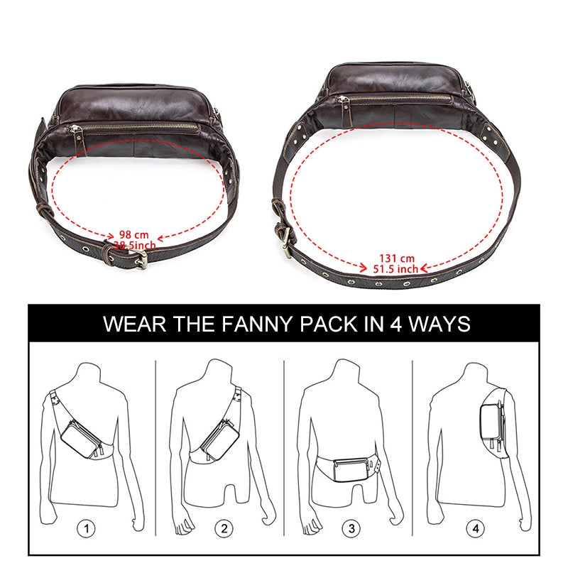Men's Leather Bum Bag