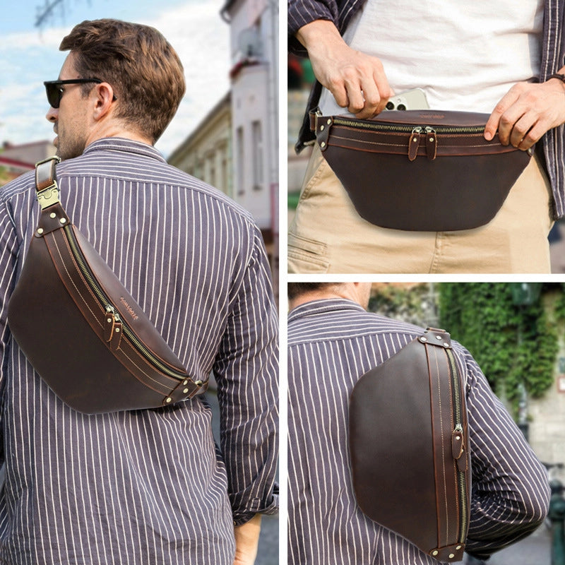 Men's Leather Bum Bag