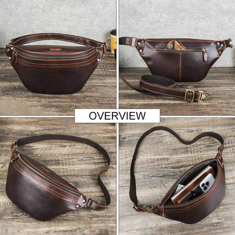 Men's Leather Bum Bag