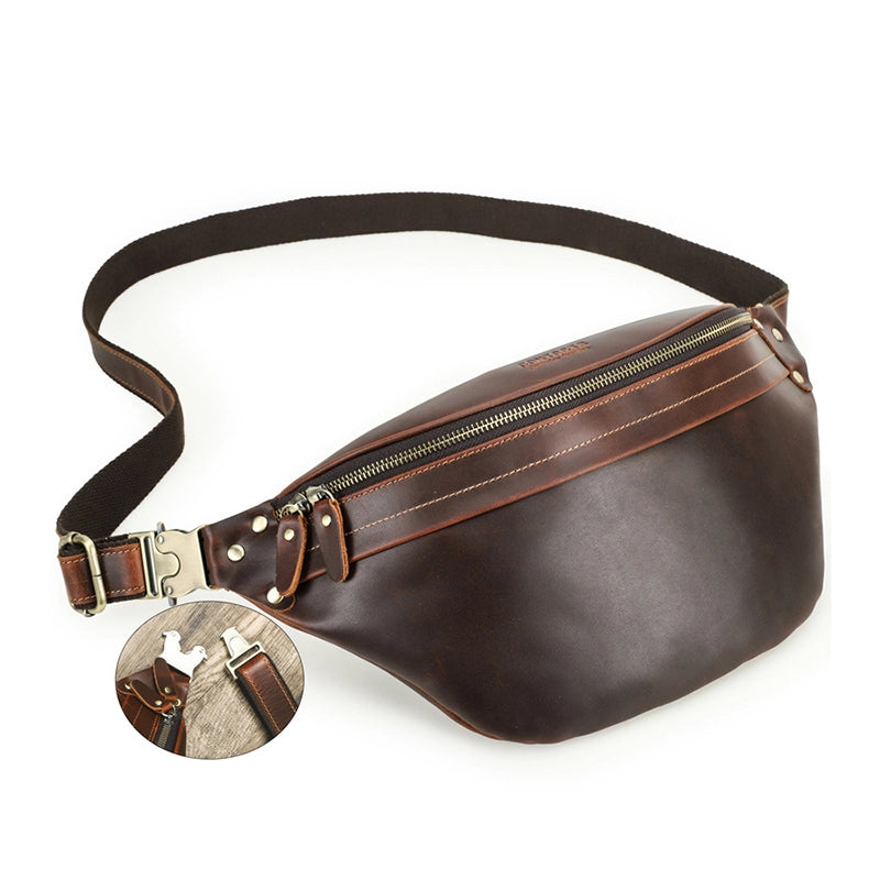 Men's Leather Bum Bag