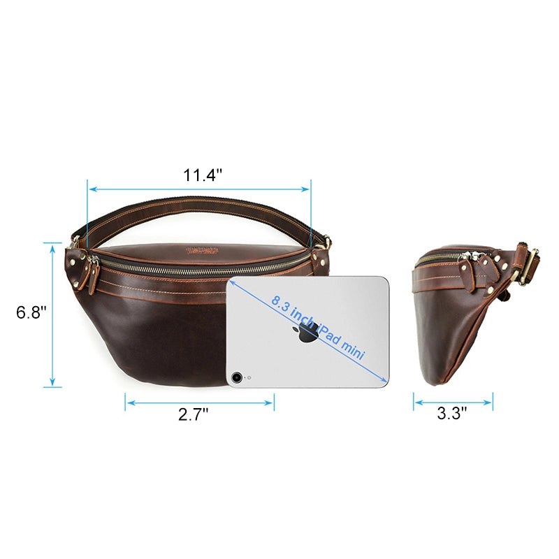 Men's Leather Bum Bag