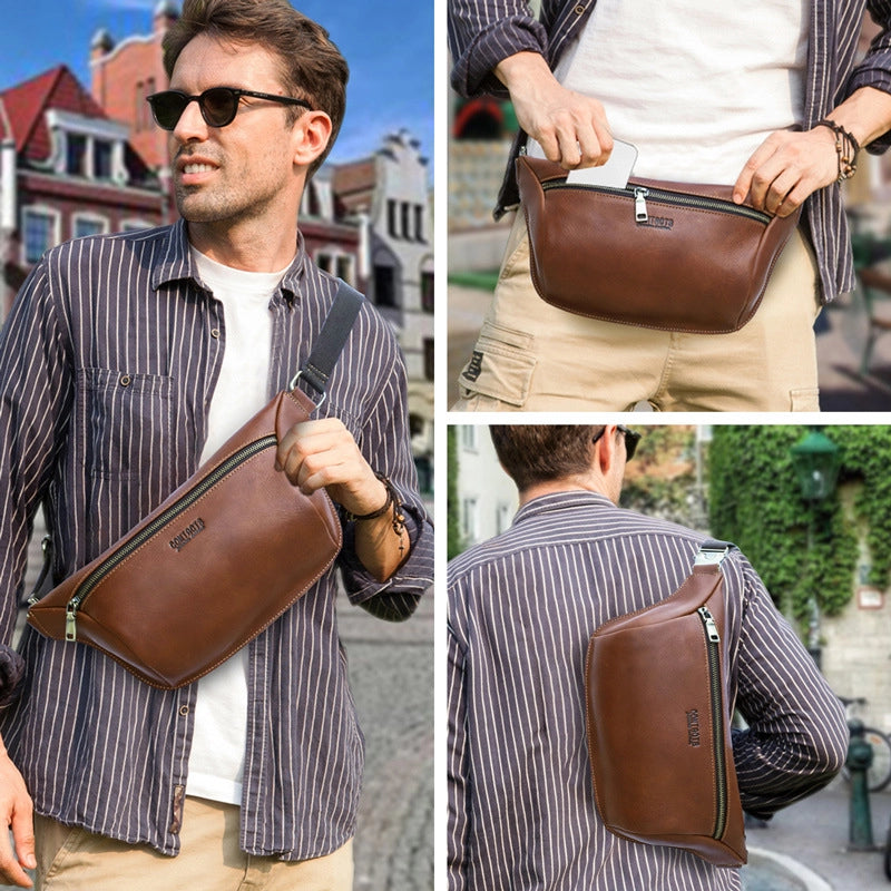 Chic Elegance Leather Bum Bag