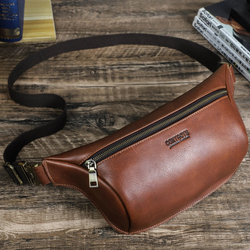 Chic Elegance Leather Bum Bag