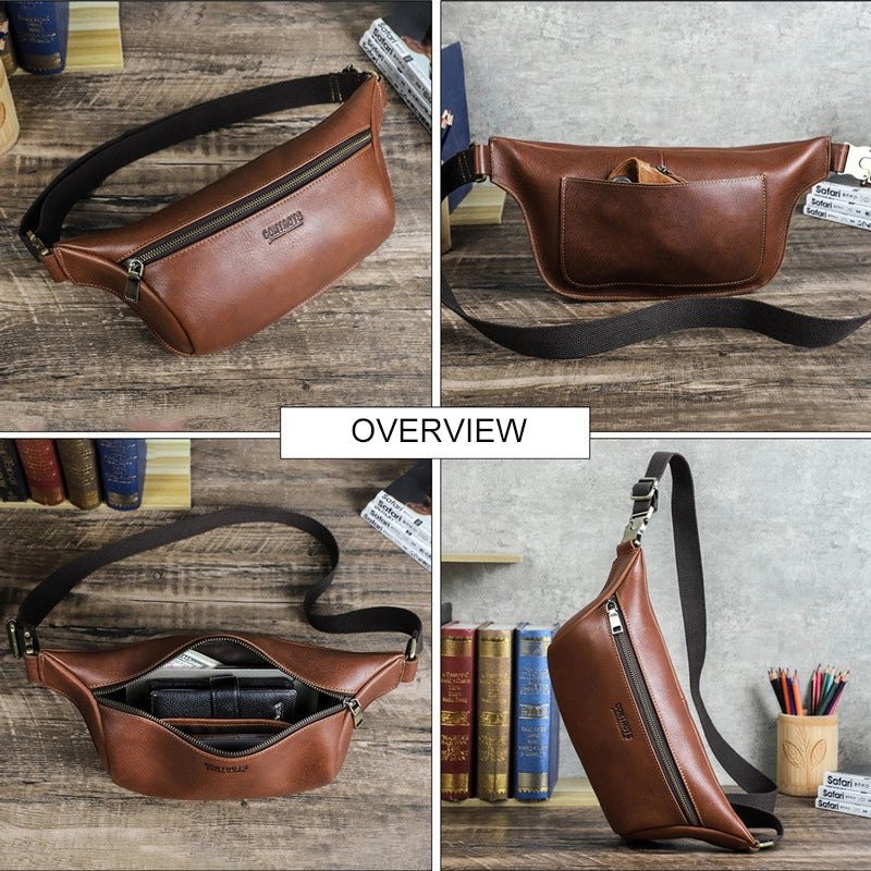 Chic Elegance Leather Bum Bag