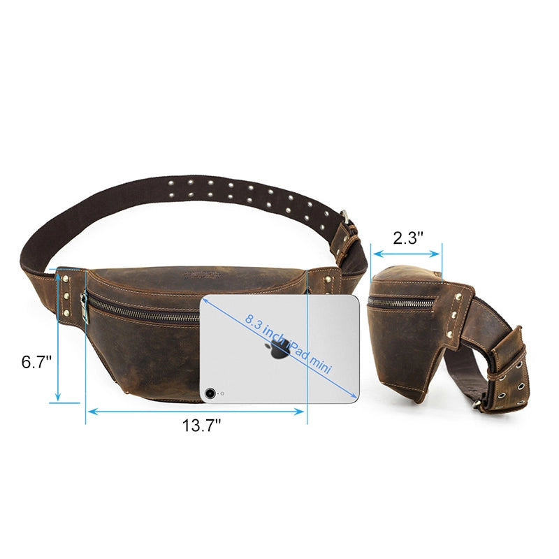 Men's Leather Bum Bag