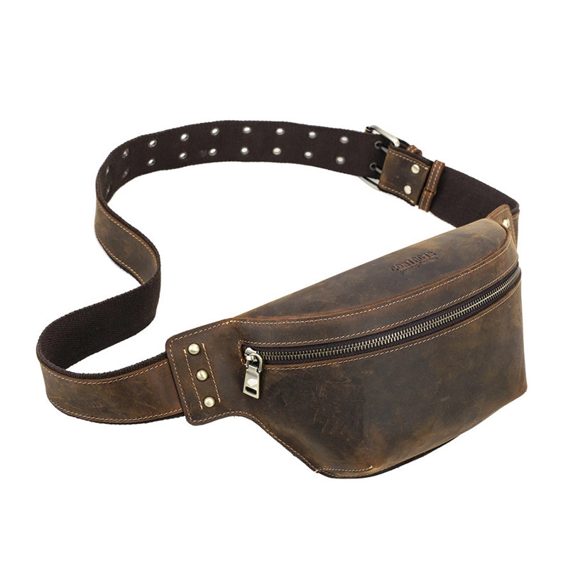 Men's Leather Bum Bag