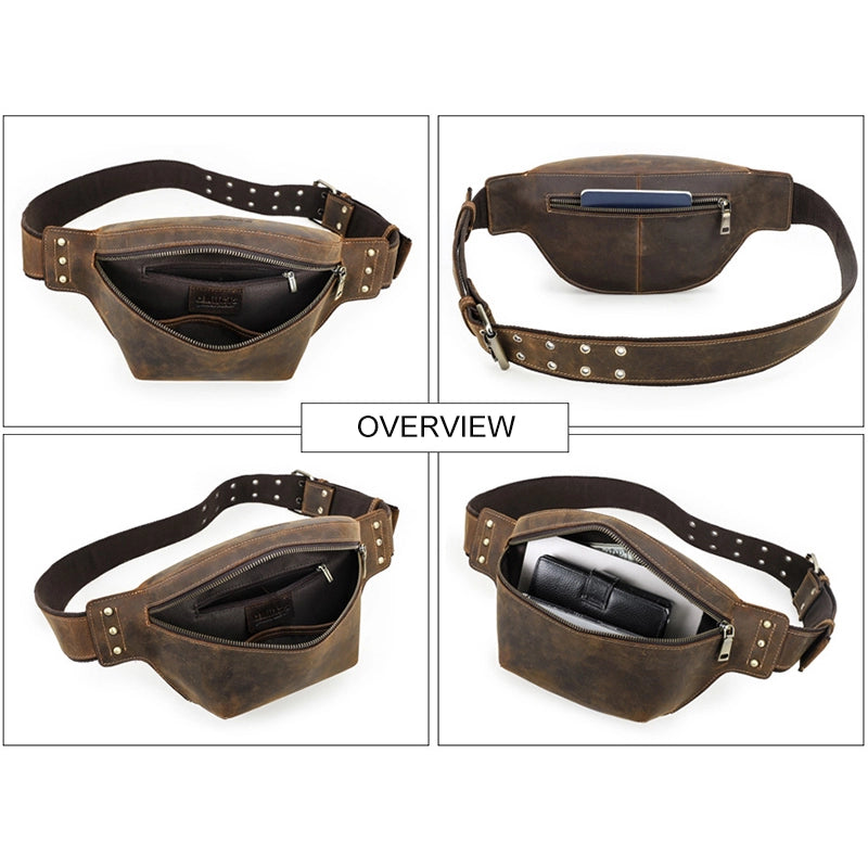Men's Leather Bum Bag