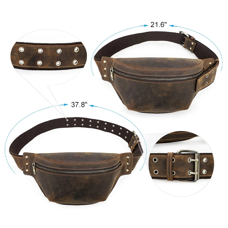 Men's Leather Bum Bag