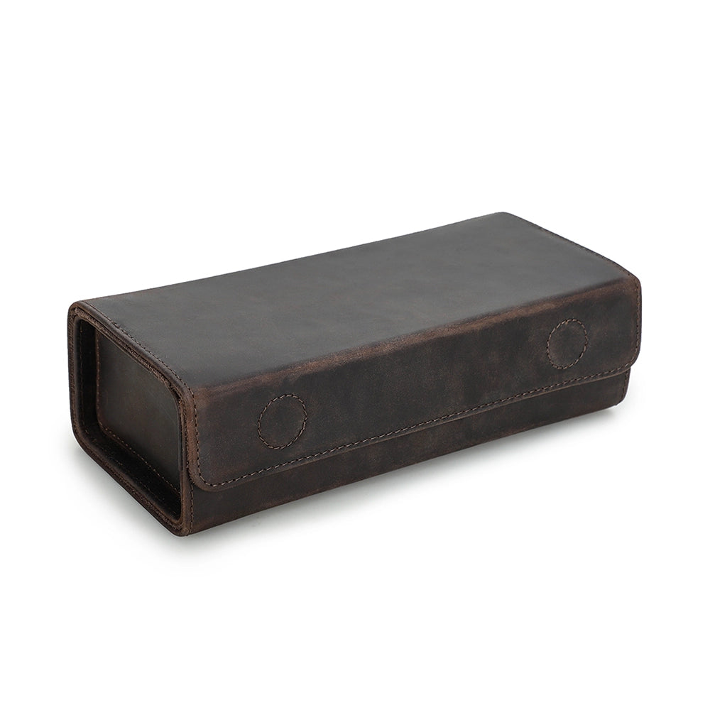 2-Pair Leather Sunglasses Travel Case – Free Monogram