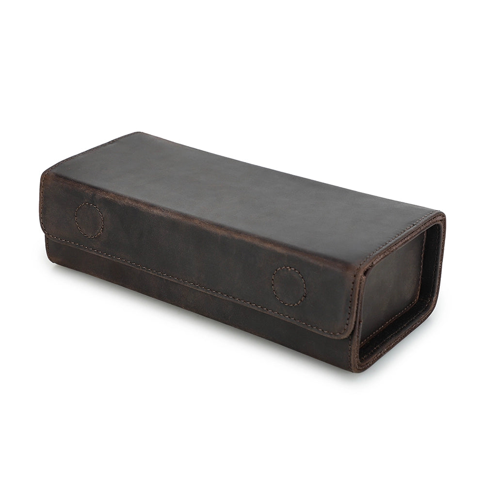 2-Pair Leather Sunglasses Travel Case – Free Monogram