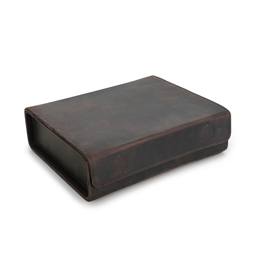 4-Pair Leather Sunglasses Travel Case – Free Monogram