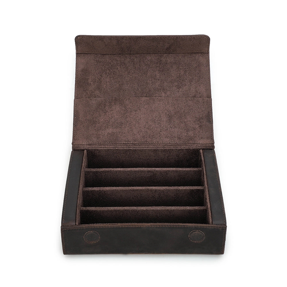 4-Pair Leather Sunglasses Travel Case – Free Monogram