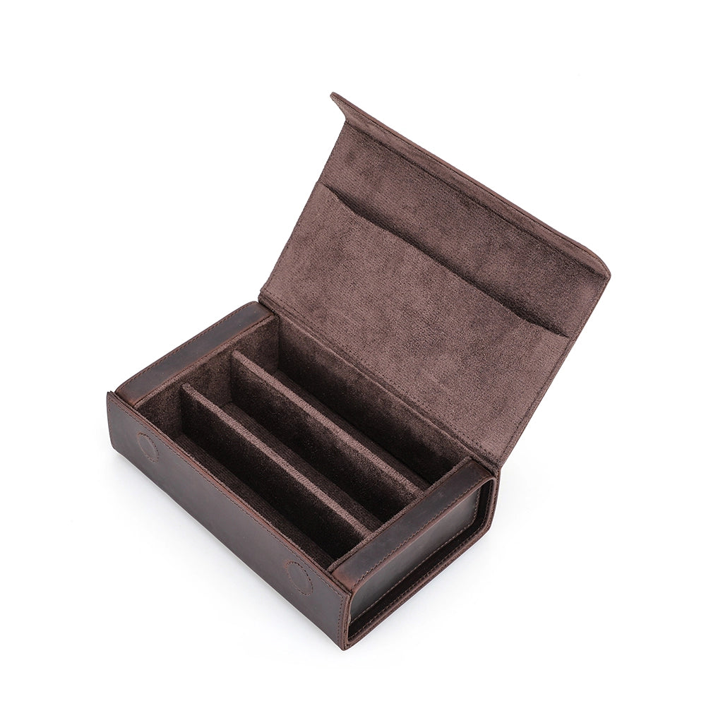3-Pair Leather Sunglasses Travel Case – Free Monogram