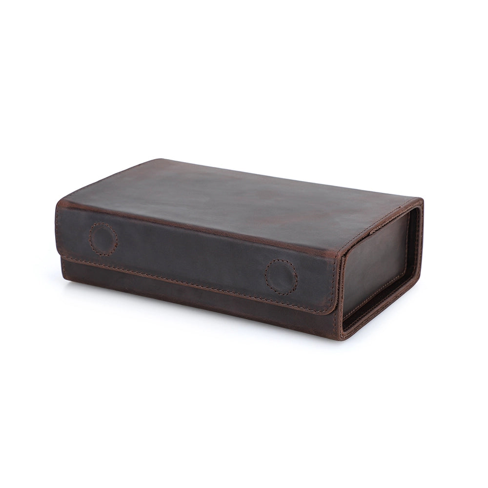 3-Pair Leather Sunglasses Travel Case – Free Monogram