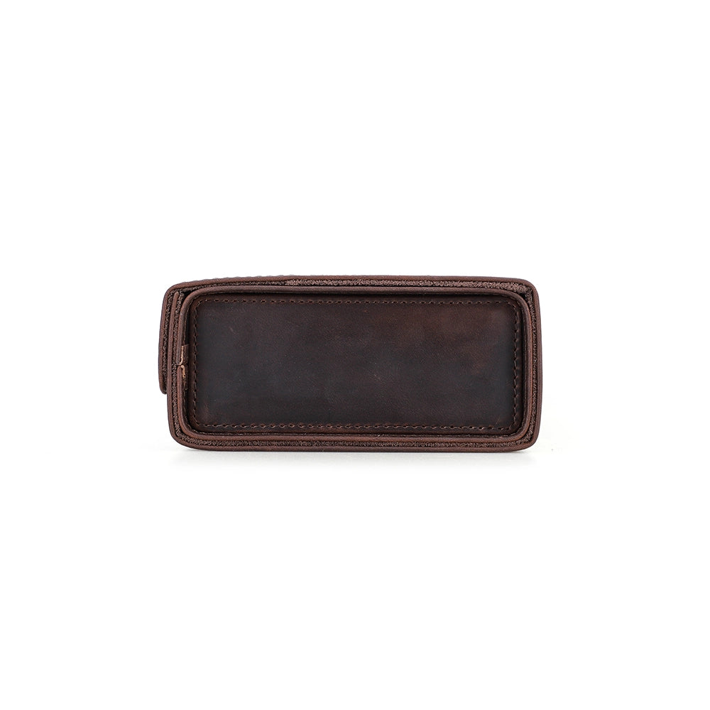 3-Pair Leather Sunglasses Travel Case – Free Monogram