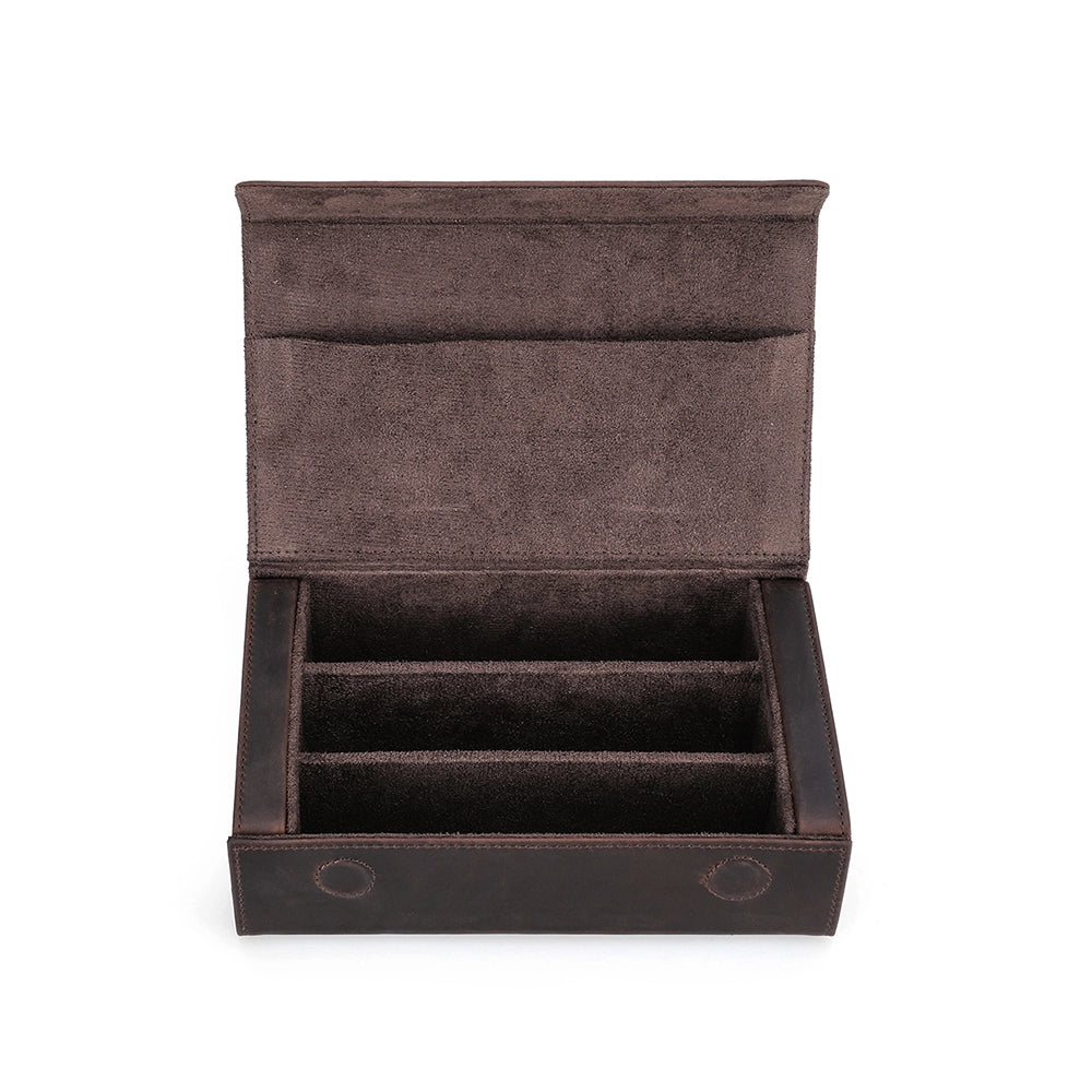 3-Pair Leather Sunglasses Travel Case – Free Monogram