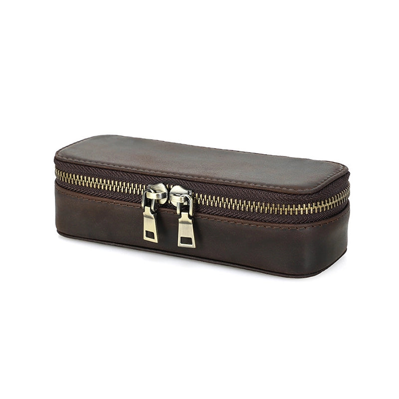 Small Leather Travel Jewelry Case For Men and Women Free