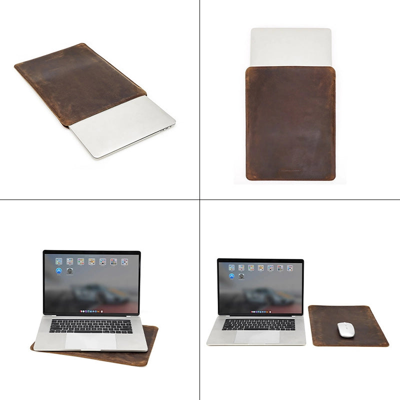 13" Leather Laptop Sleeve - Free Monogram