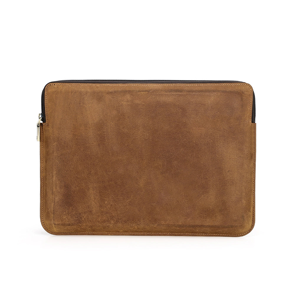 Leather Laptop Sleeve For 14.2" MacBook Pro / Air – Free Monogram