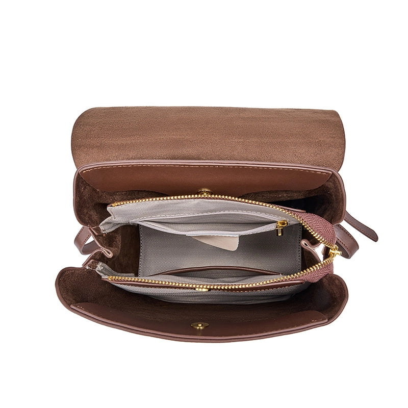 Women's Small Leather Backpack Purse