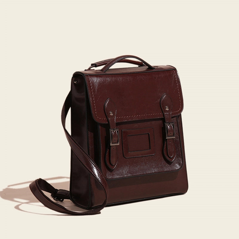 Leather Convertible Backpack Purse