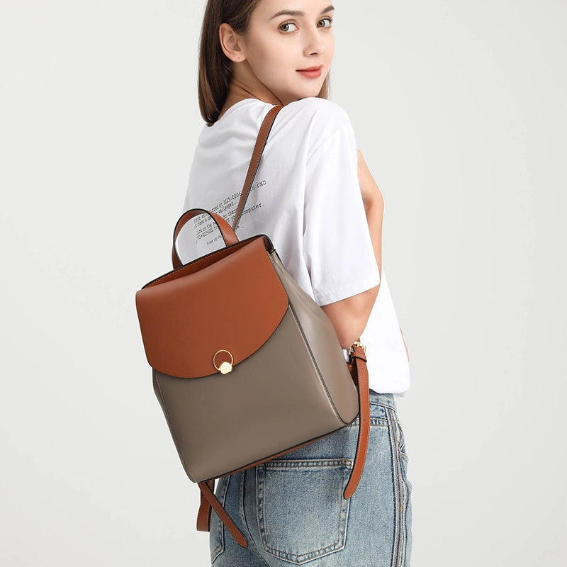 Leather Backpack Purse
