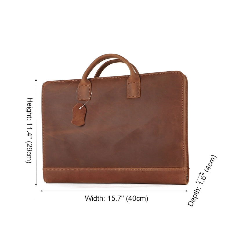 Techneca Retro Leather Laptop Bag