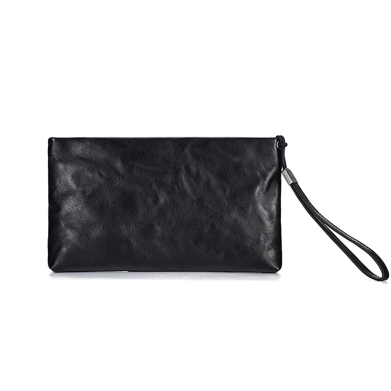 Elegant Edge Leather Clutch