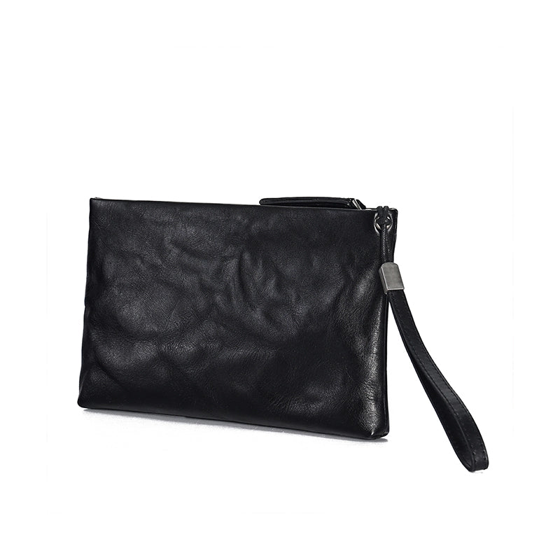 Elegant Edge Leather Clutch