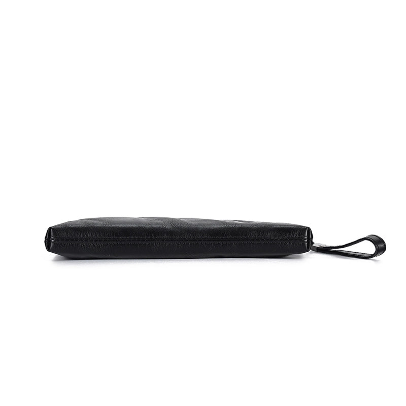 Elegant Edge Leather Clutch