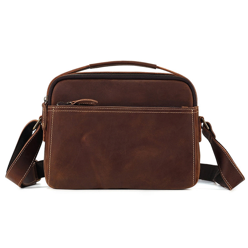 Men's Leather Crossbody Bag Small Satchel – Luke Case