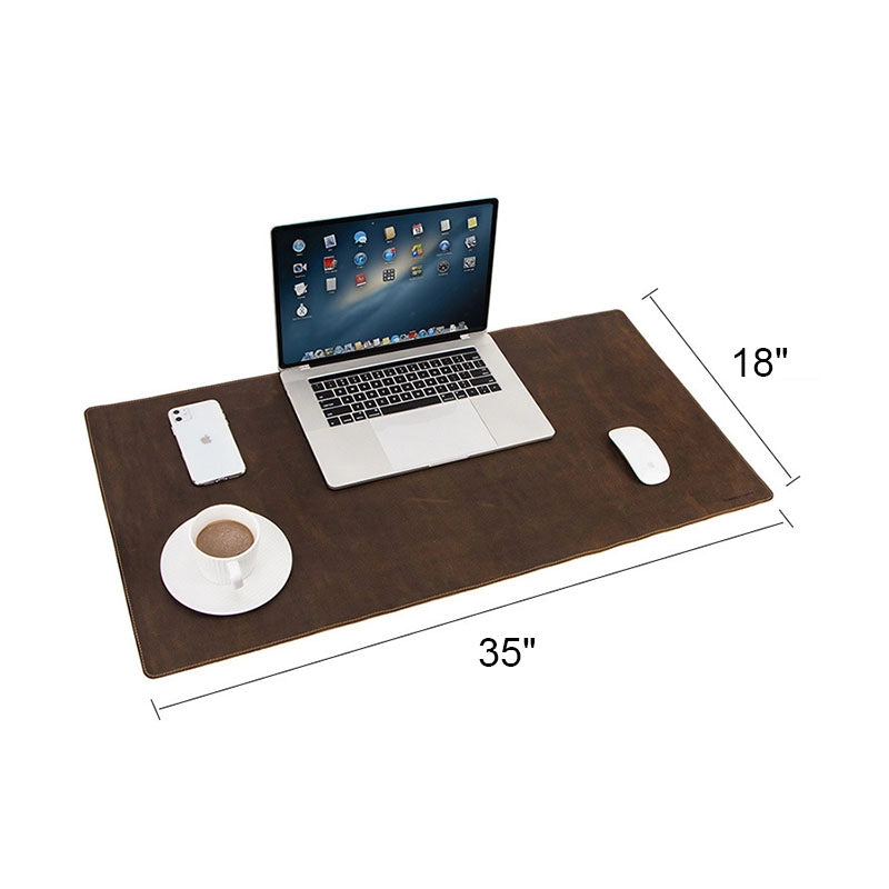 Crazy Horse Leather Desk Pad (35" × 18")
