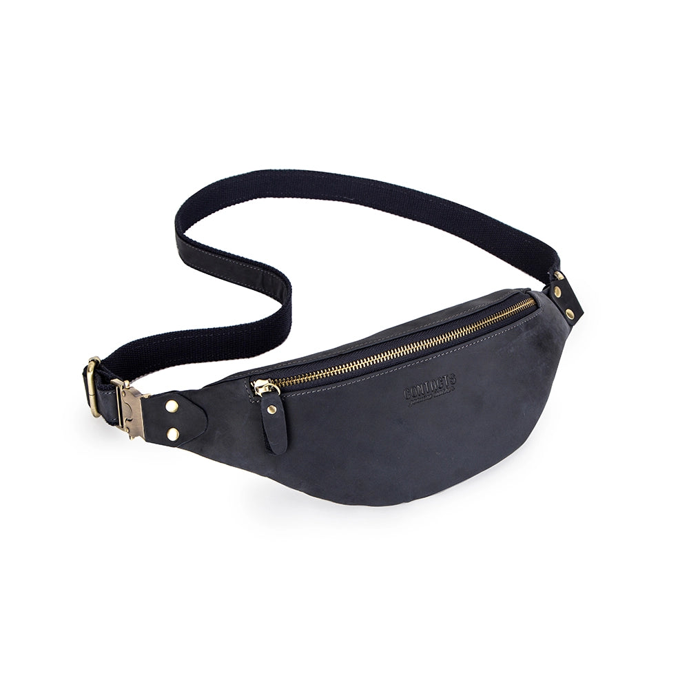 Men's Crazy Horse Leather Fanny Pack