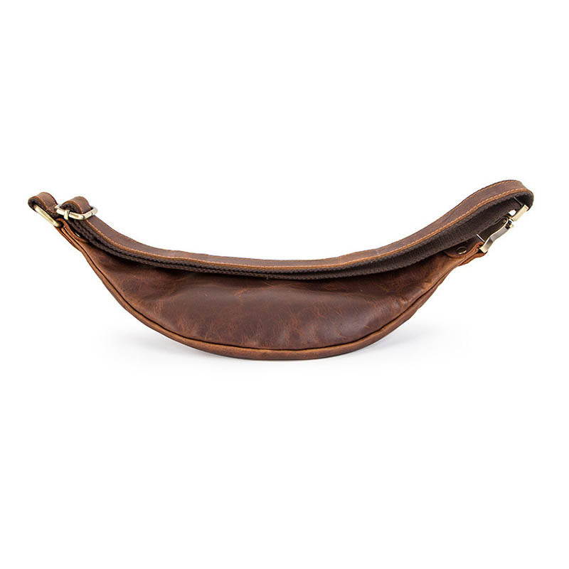 Men's Crazy Horse Leather Bum Bag