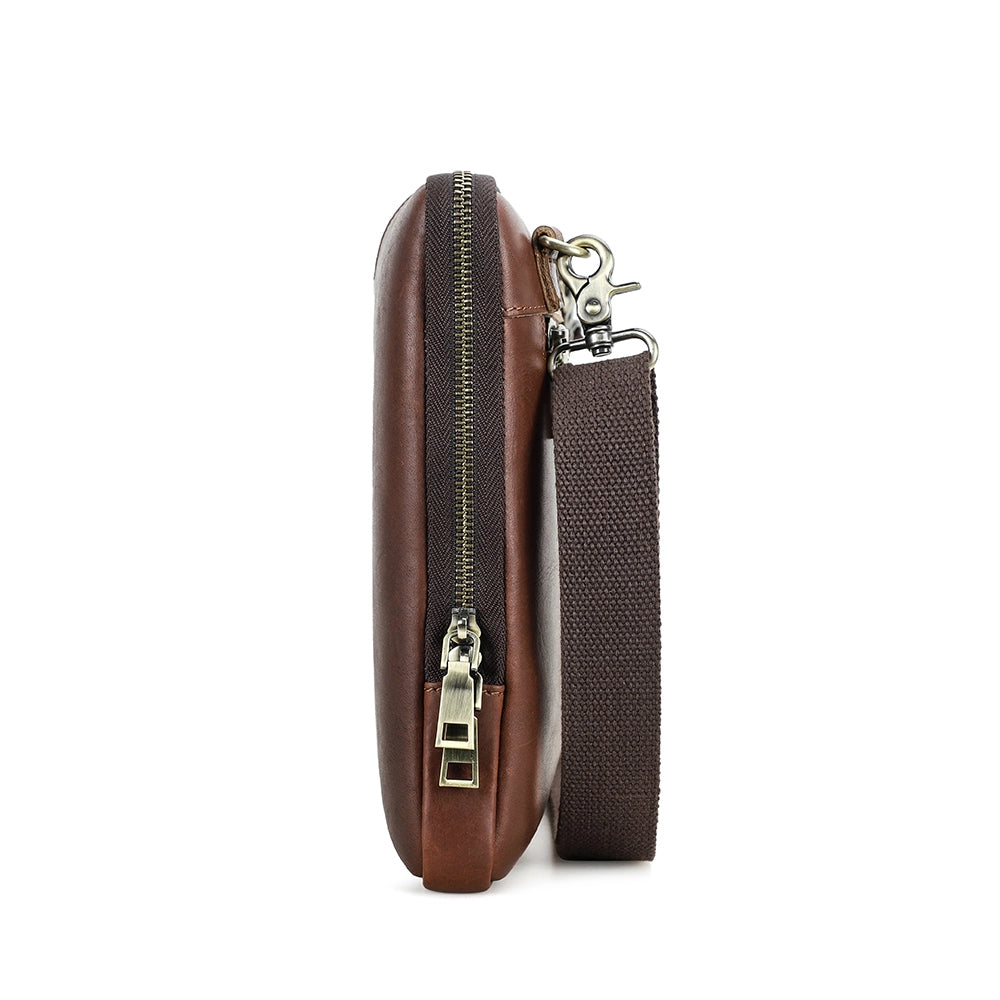 Leather Crossbody Laptop Bag For 14.2" MacBook Pro