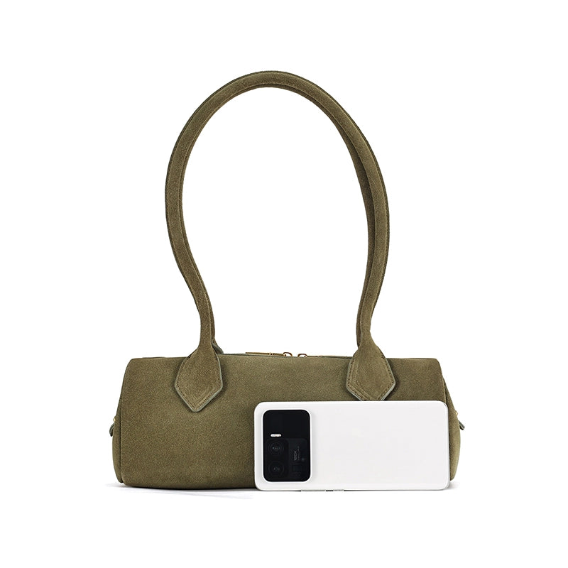 Leather Baguette Shoulder Bag
