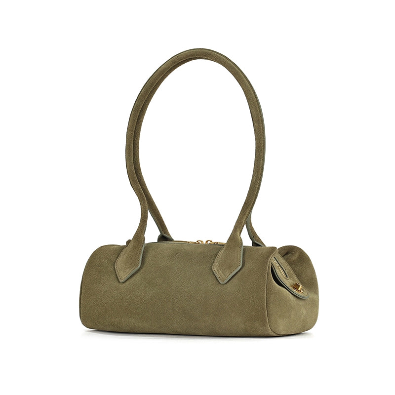 Leather Baguette Shoulder Bag