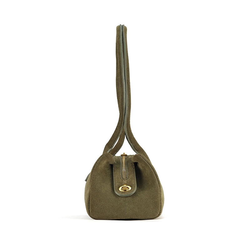 Leather Baguette Shoulder Bag