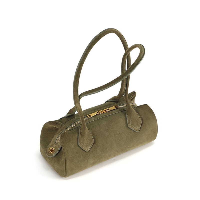 Leather Baguette Shoulder Bag