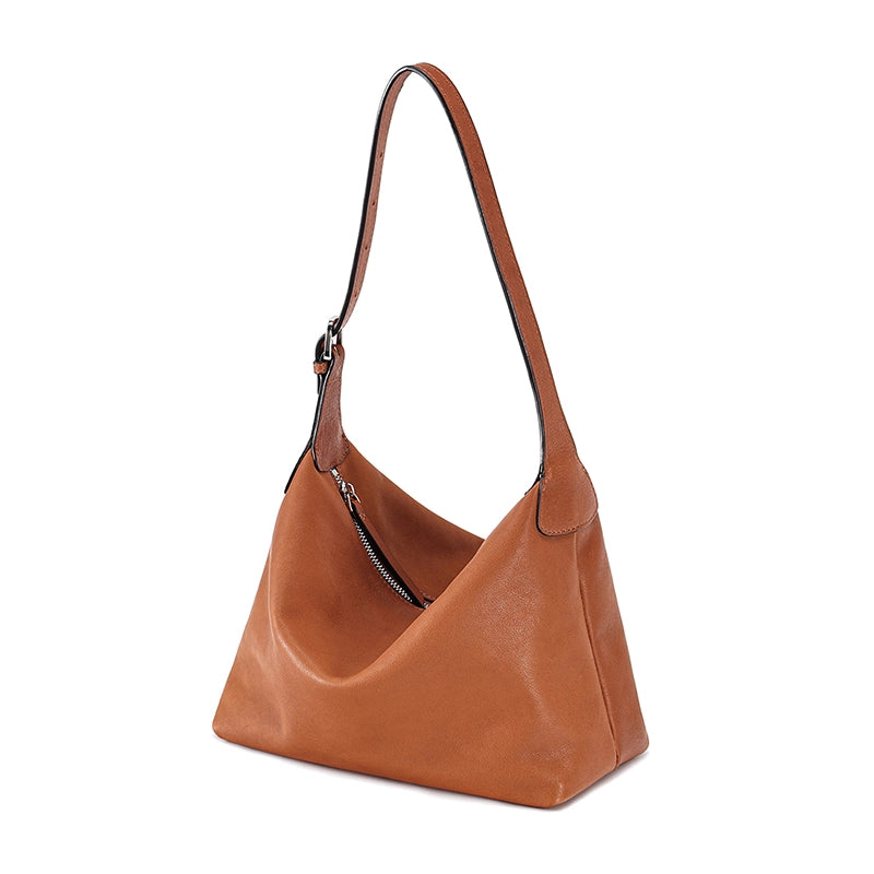 Leather Shoulder Hobo Bag