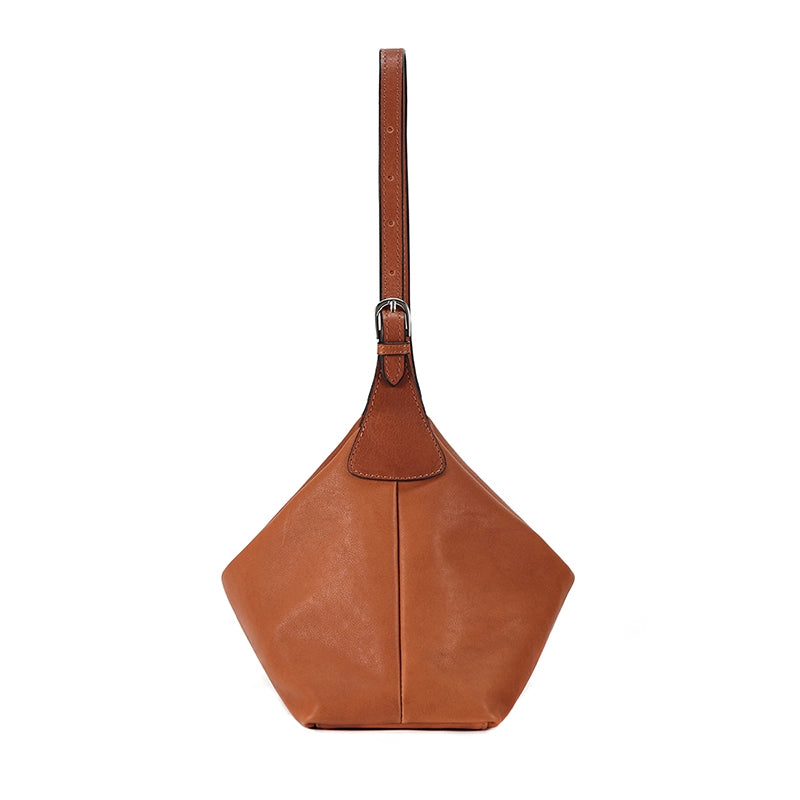 Leather Shoulder Hobo Bag