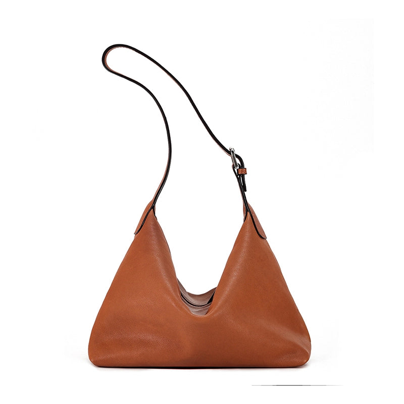 Leather Shoulder Hobo Bag