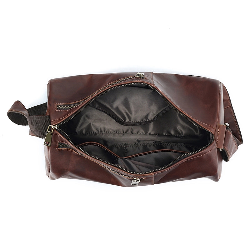 Rustic Trail Cylinder Leather Sling Bag
