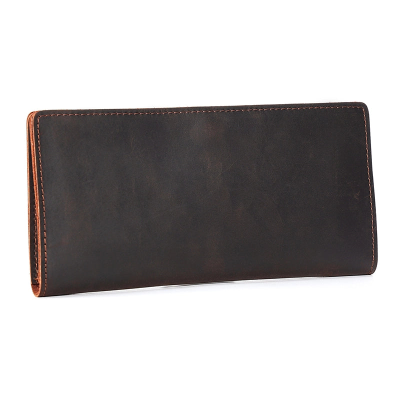 Vintage Artisan Slim Bifold Leather Wallet