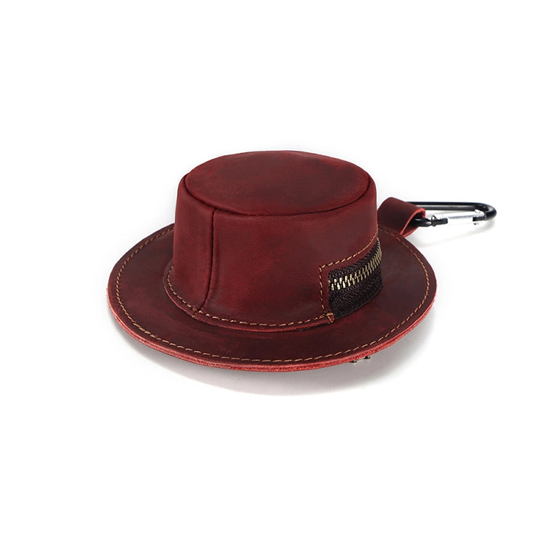 Mini Bucket Hat Leather Coin Purse
