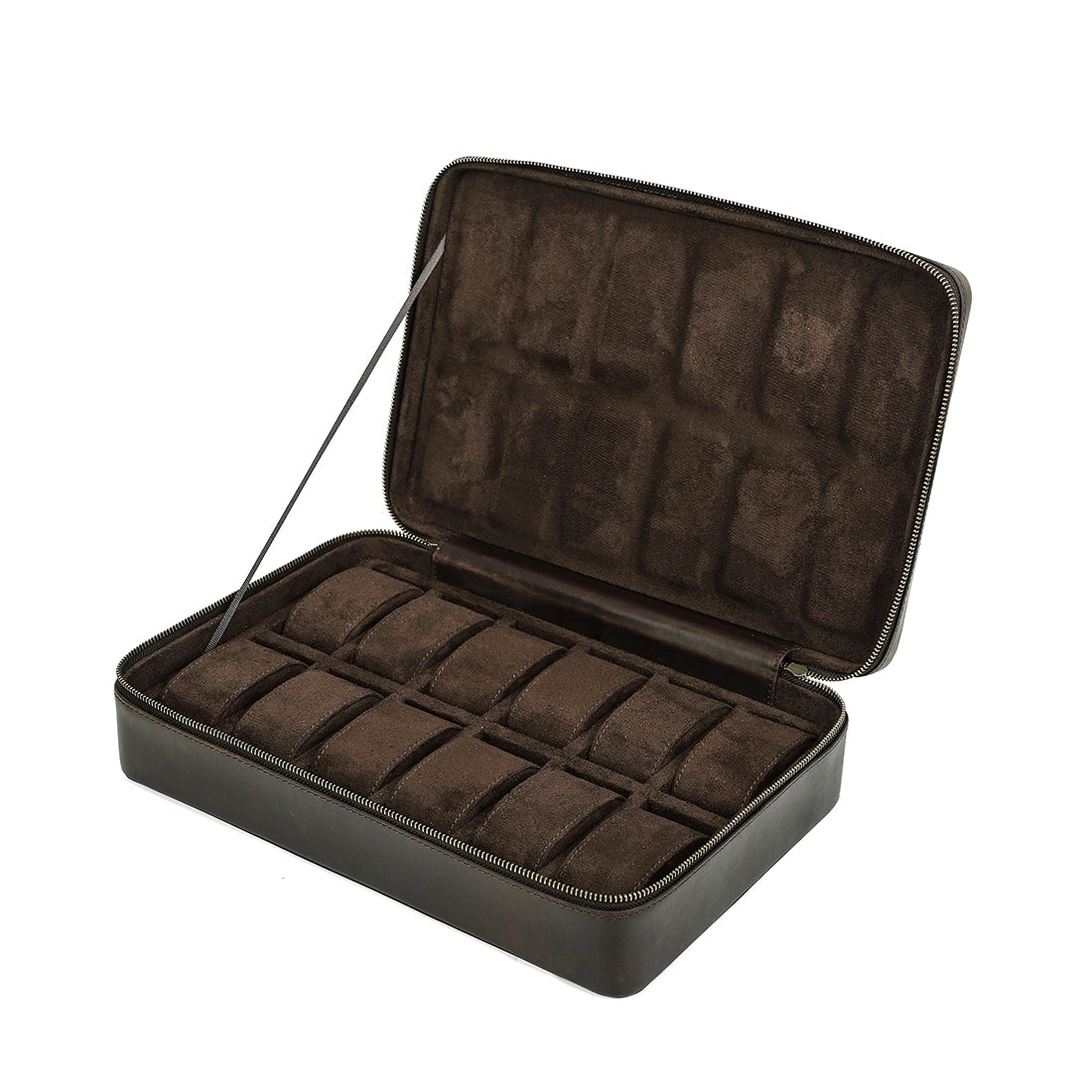 Leather Watch Box For 12 Watches - Free Monogram