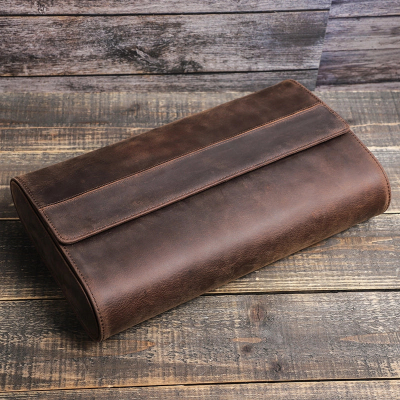 Leather Watch Case For 8 Watches - Free Monogram